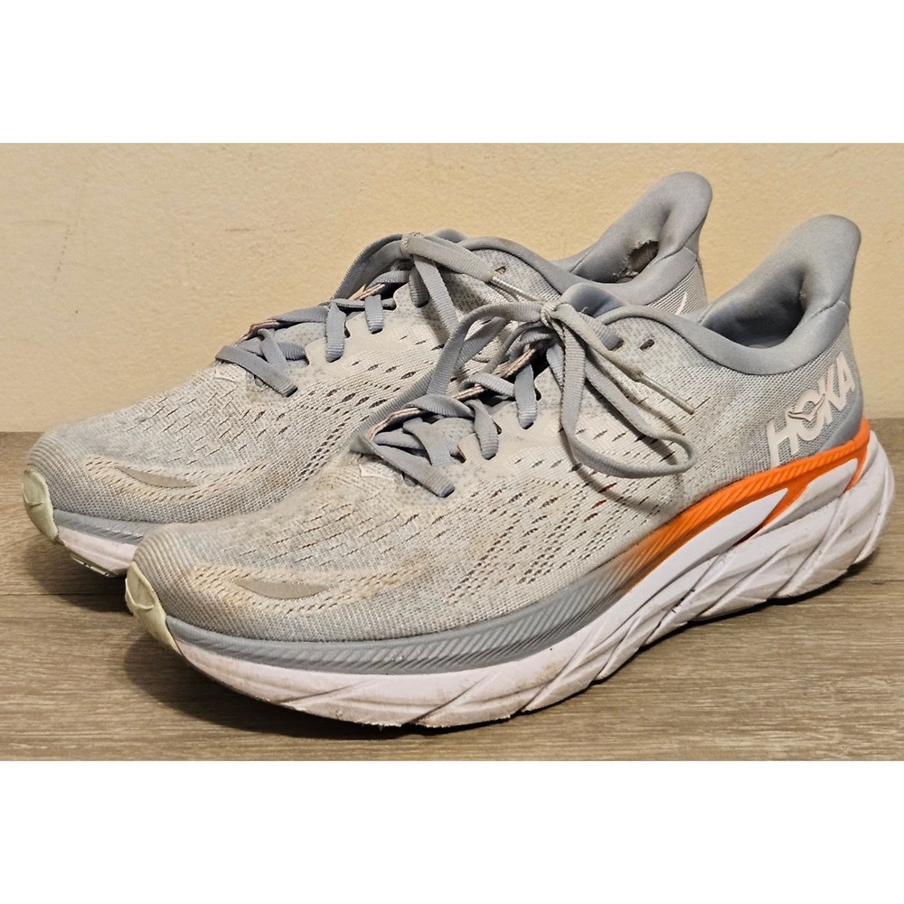 Hoka One One Clifton 8 Womens 8.5 Blue Sneakers Running Shoes 1119394 BFPA